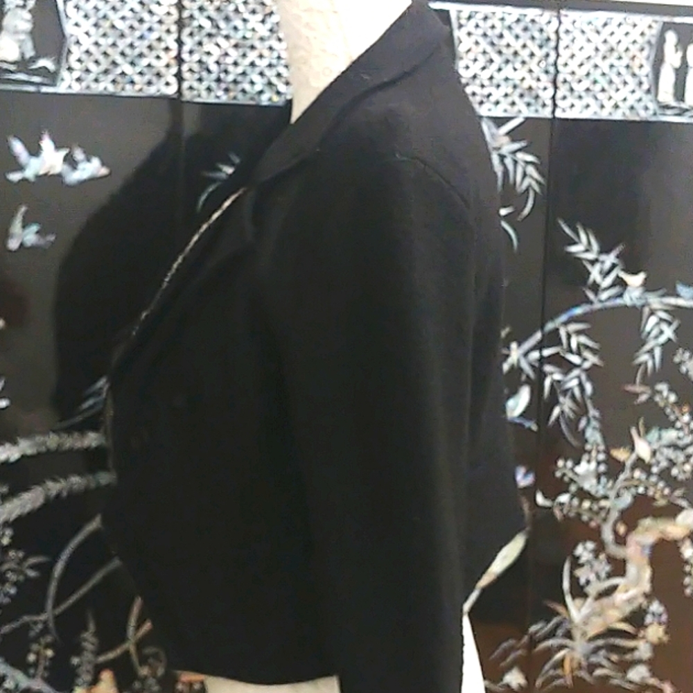 Tristan - Vintage Y2K Cropped Wool Blazer Size Small, New WithTags - Picture 6 of 11